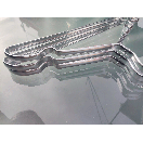 Металеві вішалки плічки 41 см срібні для одягу 5 шт упаковка, фото 8