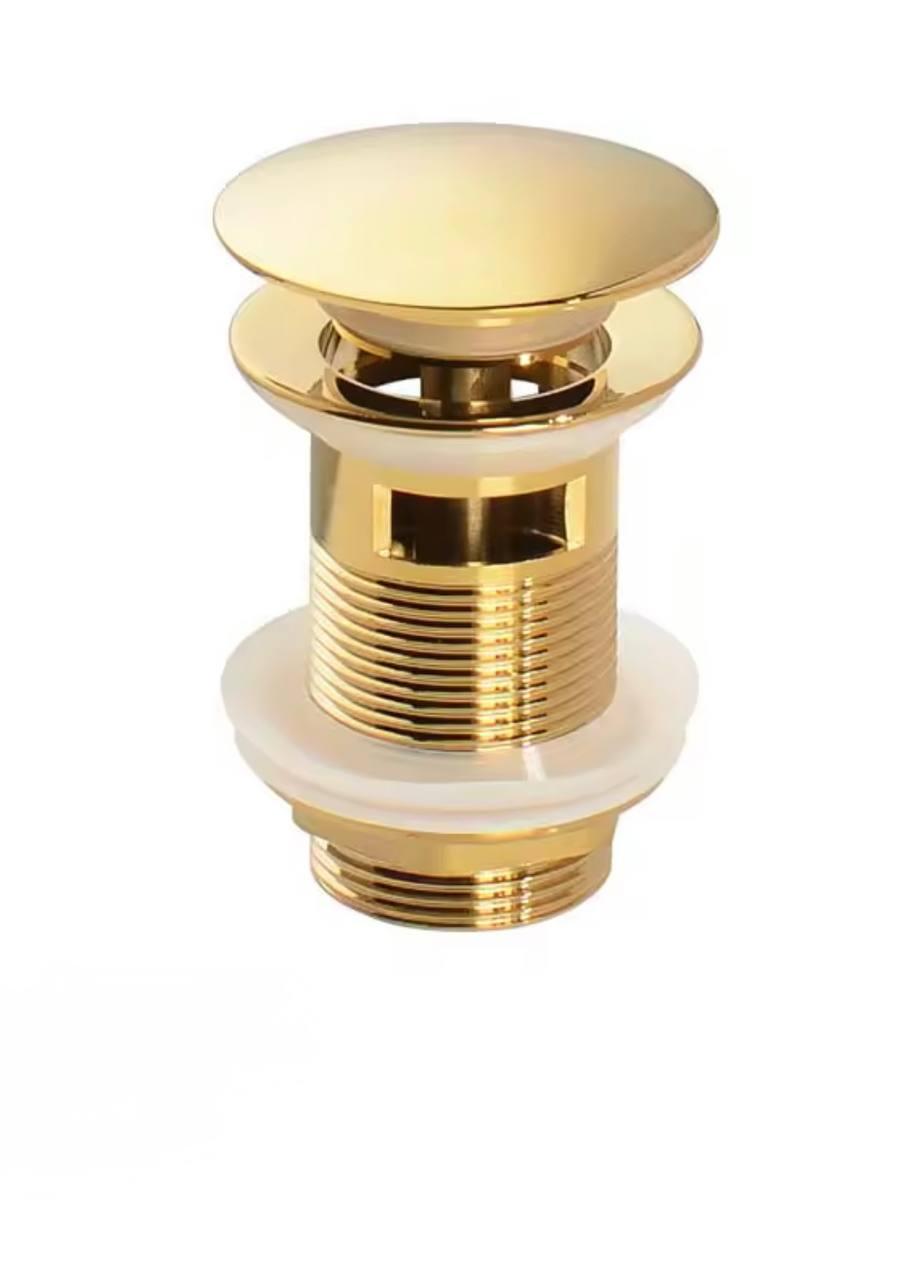 Донний клапан клік-клак з переливом FUTURA C21031-AS Золото, фото 1