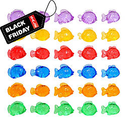 Прозорі фігурки Тропічні риби (30 шт.) для сортування, лічби та сенсорних ігор