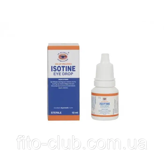 ISOTINE 10ML. JAGAT НАТУРАЛЬНІ КРАПЛІ ДЛЯ ОЧЕЙ АЙСОТІН 10МЛ. ДЖАГАТ