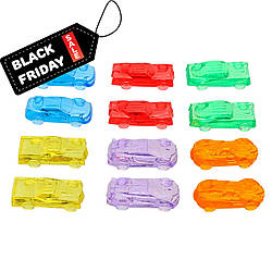 Прозорі фігурки Машинки (12 шт) для рахунку та сенсорних ігор