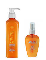 Набір для догляду за жирним та ослабленим волоссям Angel Professional (шампунь 500 мл + спрей 80 мл)