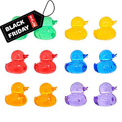 Прозорі фігурки Качки (12шт) для рахунку для сенсорних ігор