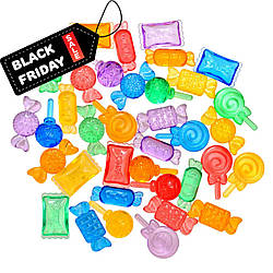 Прозорі фігурки Цукерки  (36 шт.) для рахунку для сенсорних  ігор