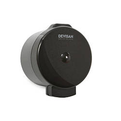 Міні диспенсер для туалетного паперу с центральним витягом пластиковий чорний