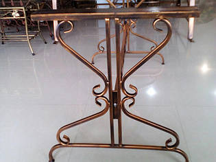 Стіл каркас із металу 2 боковини+перемичка 150см