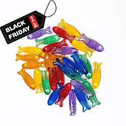 Прозорі фігурки Риби (30 шт.)  для рахунку та сенсорних ігор