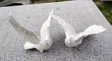 Набір скульптур голубів 6 шт з полімеру для пам’ятників і декору, фото 4