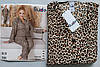 Жіноча піжама великого розміру з леопардовим принтом на гудзиках (з 2XL по 5XL), фото 3