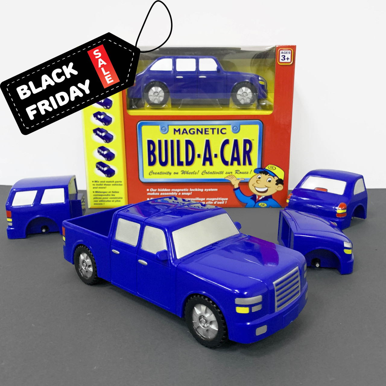 Магнітний конструктор-трансформер "Мій перший автомобіль" Popular Playthings, фото 1