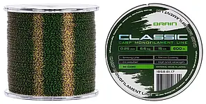 Леска Brain Classic Carp Line 3D (camo) 600m 0.25mm 15lb 6.6kg