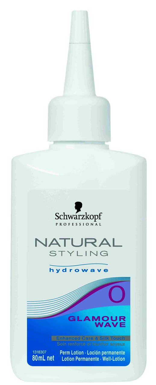 Лосьйон для хімічного завивання волосся, що важкозавоюється, Schwarzkopf Glamour Wave Lotion 0 (80ml)