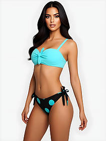 Купальник горошок Z.Five 86011 блакитний 44 46 48 50 розмір