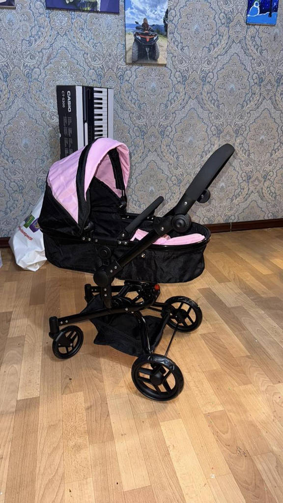 Коляска для ляльки 2в1 Carrello Fortuna 9695 PINK Рожева - фото покупців 1