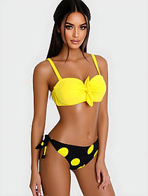 Купальник горошок Z.Five 86011 жовтий 44 46 48 50 розмір