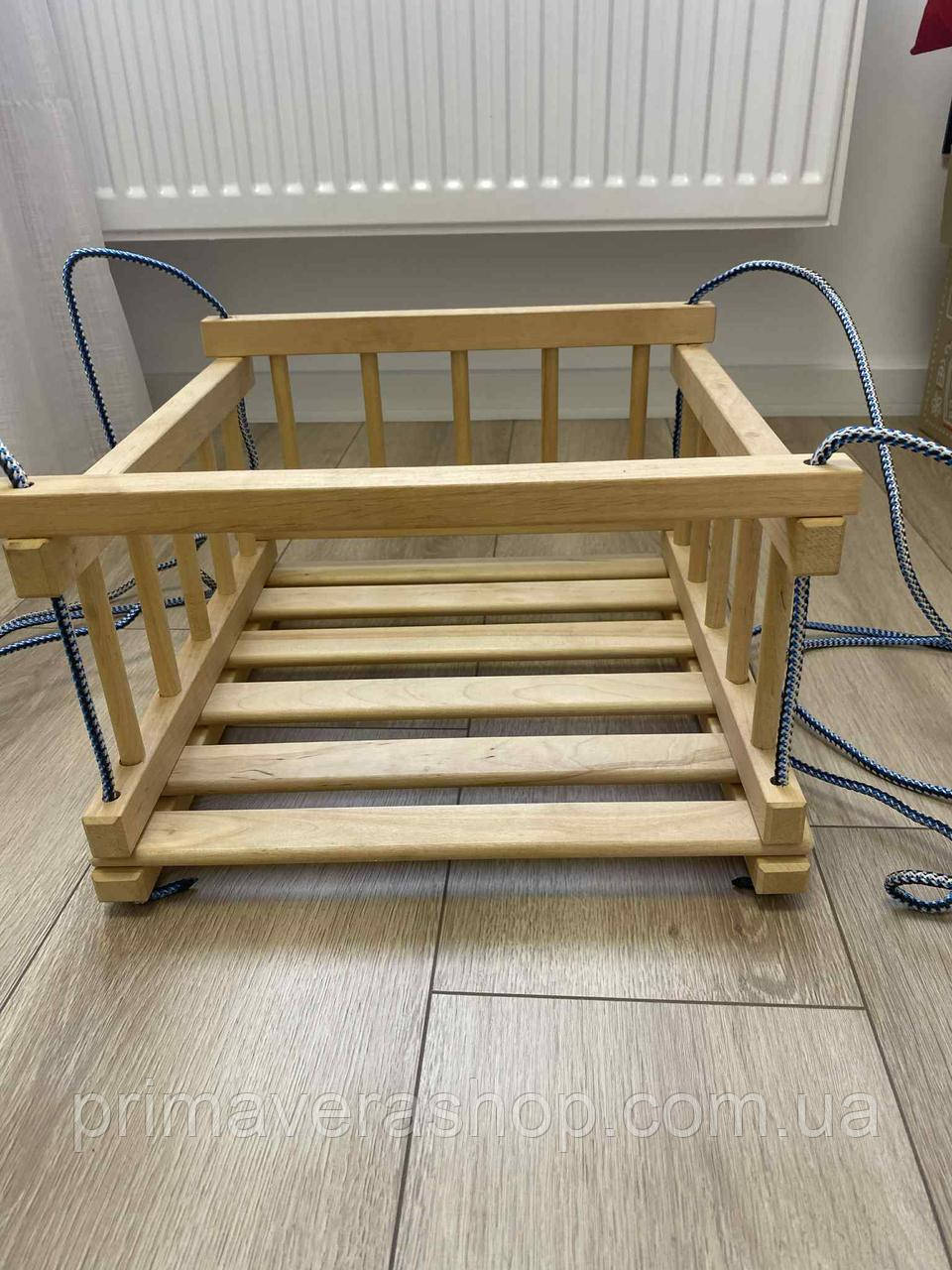 Гойдалка качеля деревяна для дітей для дому або вулиці, фото 1