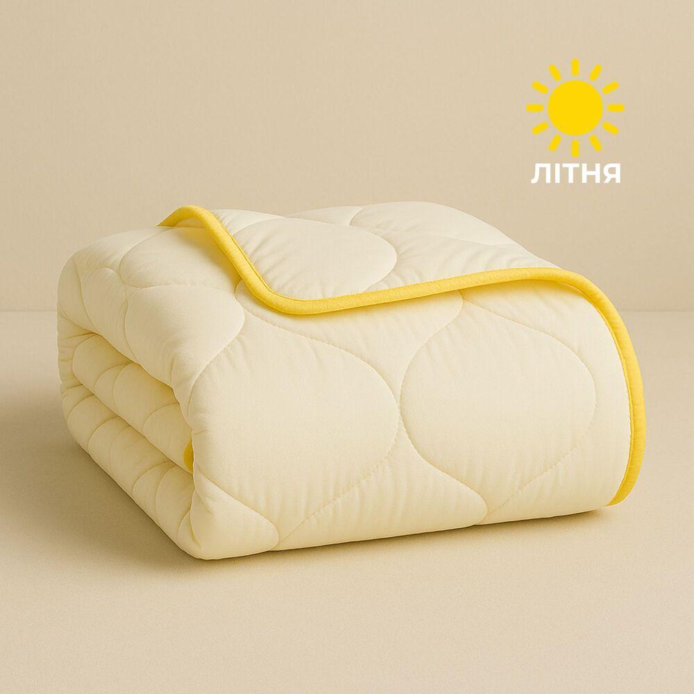 Ковдра літня Попкорн євро 200х220 см IDEIA з кукурудзяним наповнювачем антиалергенна молоко для літа, фото 1