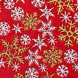 Подушка декоративна 50х50 см різдвяна Кінь Якість IDEIA, символ 2026 року червона, фото 3