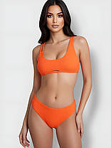ОПТ Купальник топом рубчик Z.Five 9350 помаранчевий 36-44 на 42 44 46 48 50 розмір, фото 3