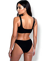 ОПТ Купальник топом рубчик Z.Five 9350 чорний 36-44 на 42 44 46 48 50 розмір, фото 2