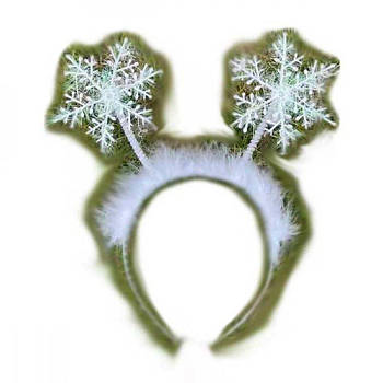 Обруч Новорічний Корона зі сніжинками ТК-256 648939 G-Rich