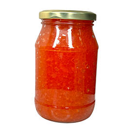 Ікра червона лососева (імітація) "Рибанов" 440 грамів (Скло + кришка).