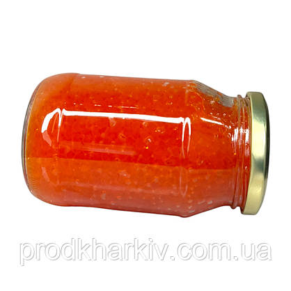 Ікра червона лососева (імітація) "Рибанов" 440 грамів (Скло + кришка)., фото 5