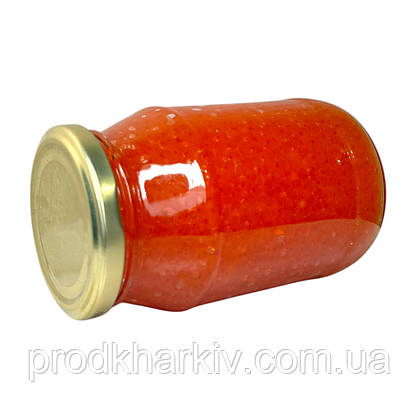 Ікра червона лососева (імітація) "Рибанов" 440 грамів (Скло + кришка)., фото 3