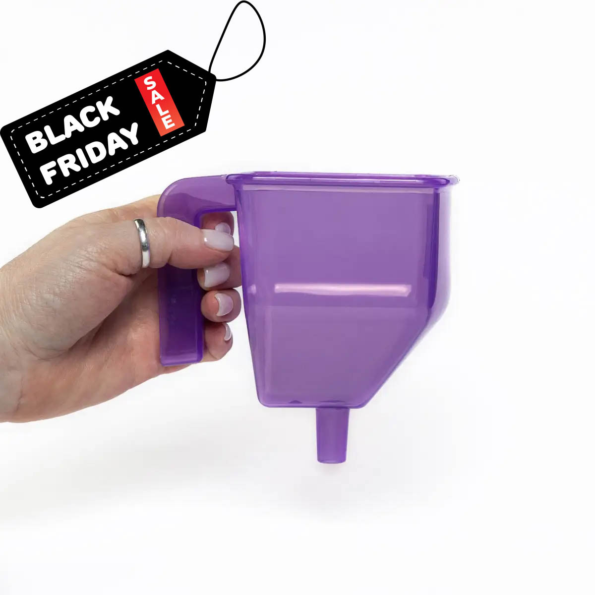 Прозора кольорова лійка-воронка з гачком (1 шт., колір в асортименті), фото 1