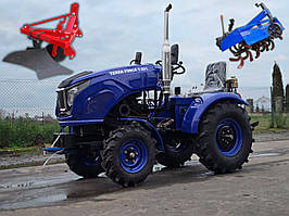 Мінітрактор TERRA FORCE 251XL, 24 к.с, з польським плугом, фрезою 140см, примусова навіска