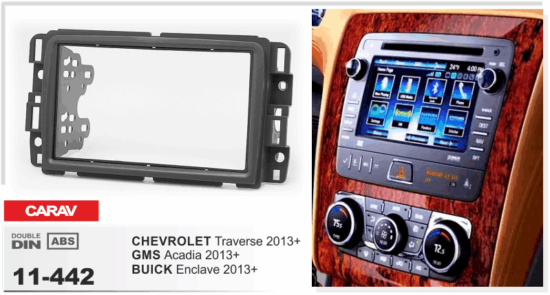 Рамка перехідна Carav 11-442 2013 BUICK Enclave+ / CHEVROLET Traverse 2013+ / GMS Acadia 2013+