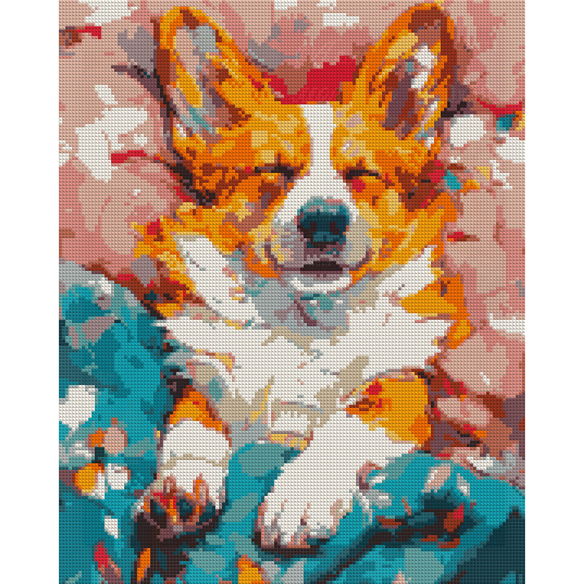 Алмазна мозаїка SANTI Улюблений коргі 40х50 см на підрамнику, фото 1