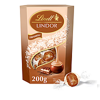 Конфеты Lindt Lindor Tiramisu из молочного шоколада с кусочками вафель и начинкой из сливочного сыра маскарпоне и кофе, 200г