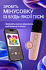 Дитяче міні караоке з двома бездротовими мікрофонами та RGB-підсвіткою з Bluetooth колонкою колонка-караоке Рожева, фото 5