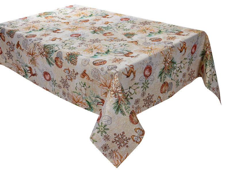 Скатертина гобелен Tinsel повноцвіт 140х280см, фото 1