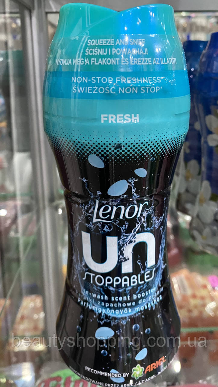 Lenor Fresh stoppable парфумований кондиціонер для прання у гранулах Ленор 195 грам