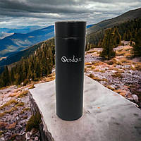 Термос з датчиком температури на подарунок UNIQUE, Кружка термос для кави Розумний FP-43