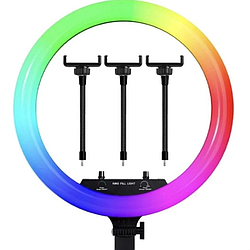 Професійне RGB Селфі-Кольце CXB-RGB 350 (35 см) з мультирегулюванням світла, 3 Кріпленнями та живленням від USB