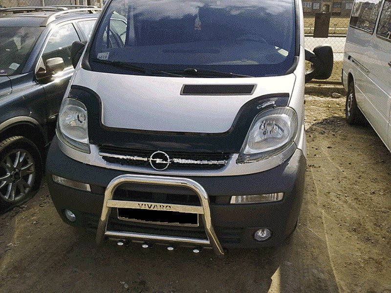 

Дефлектор капота (мухобойка) Opel Vivaro 2001- (опель виваро)