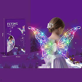 Крила 606-21 B, працюють від батарейок, підсвічування, рух крилами, мелодія, ремінці для кріплення, в коробці