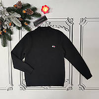 Дитячий чорний з ангорою светр Томмі