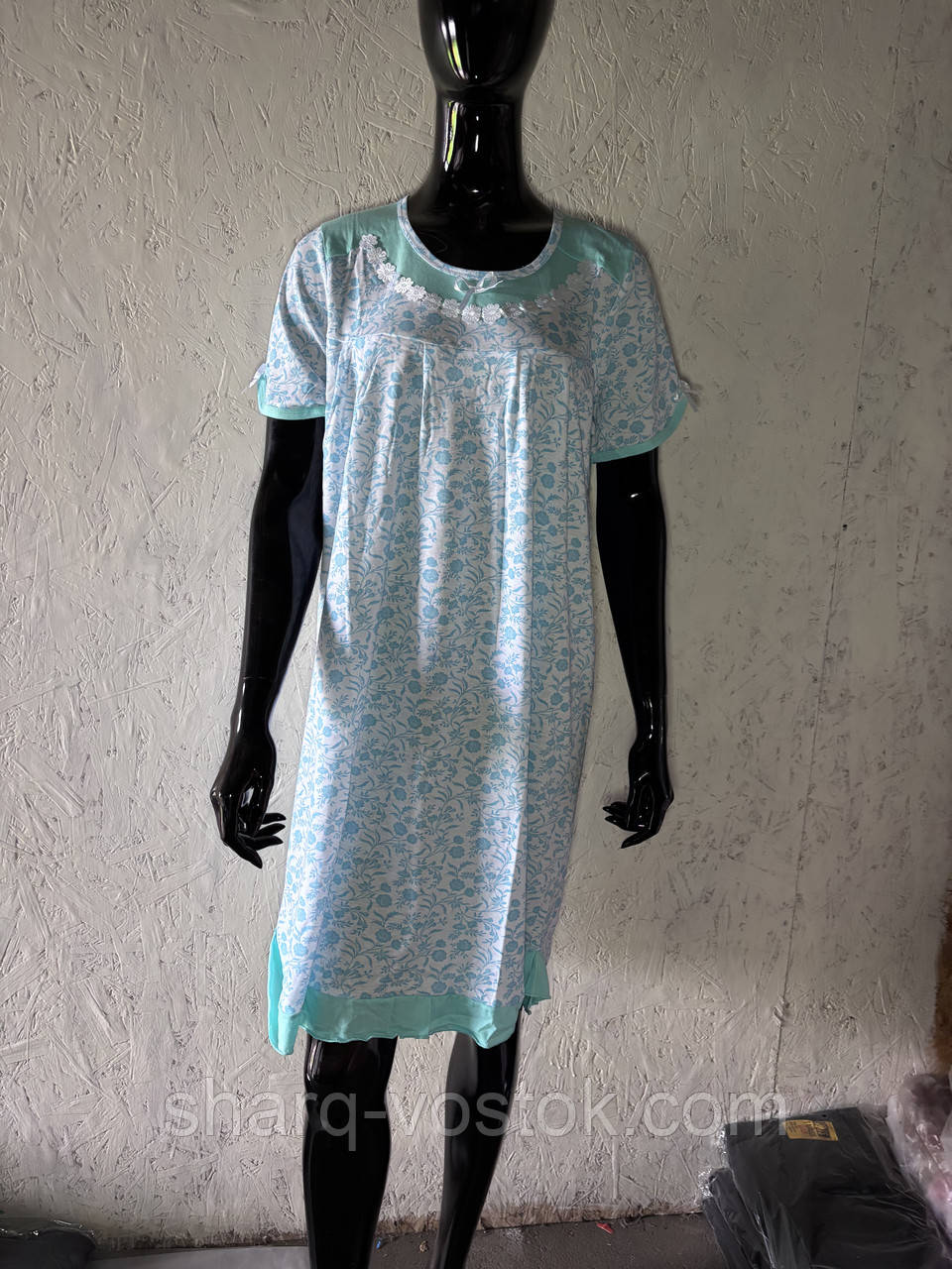 Нічна сорочка з рукавами, фото 1