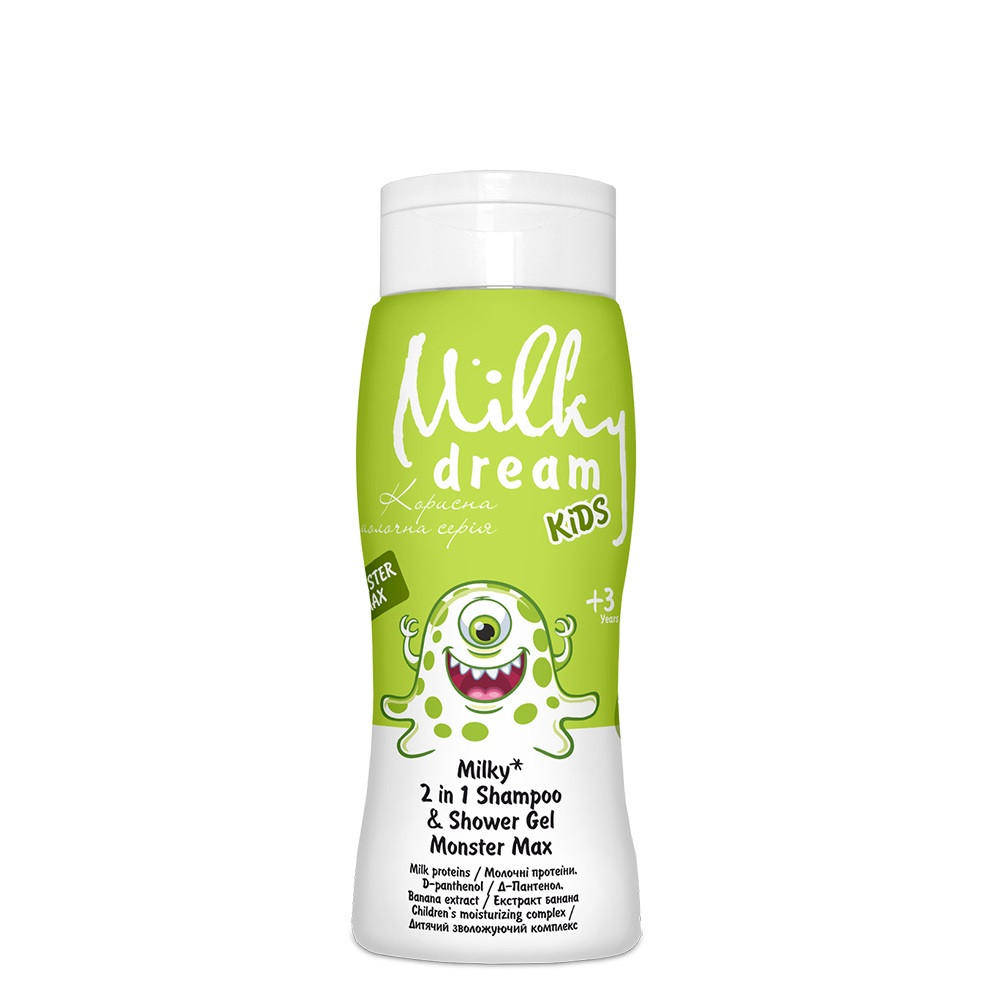 Шампунь-гель для душу 2в1 "Монстрик Max" 300 мл Milky Dream, фото 1