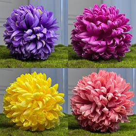 D83 Штучна хризантема , d= 14 см, h= 8,5 см. 12 штук/упаковка
