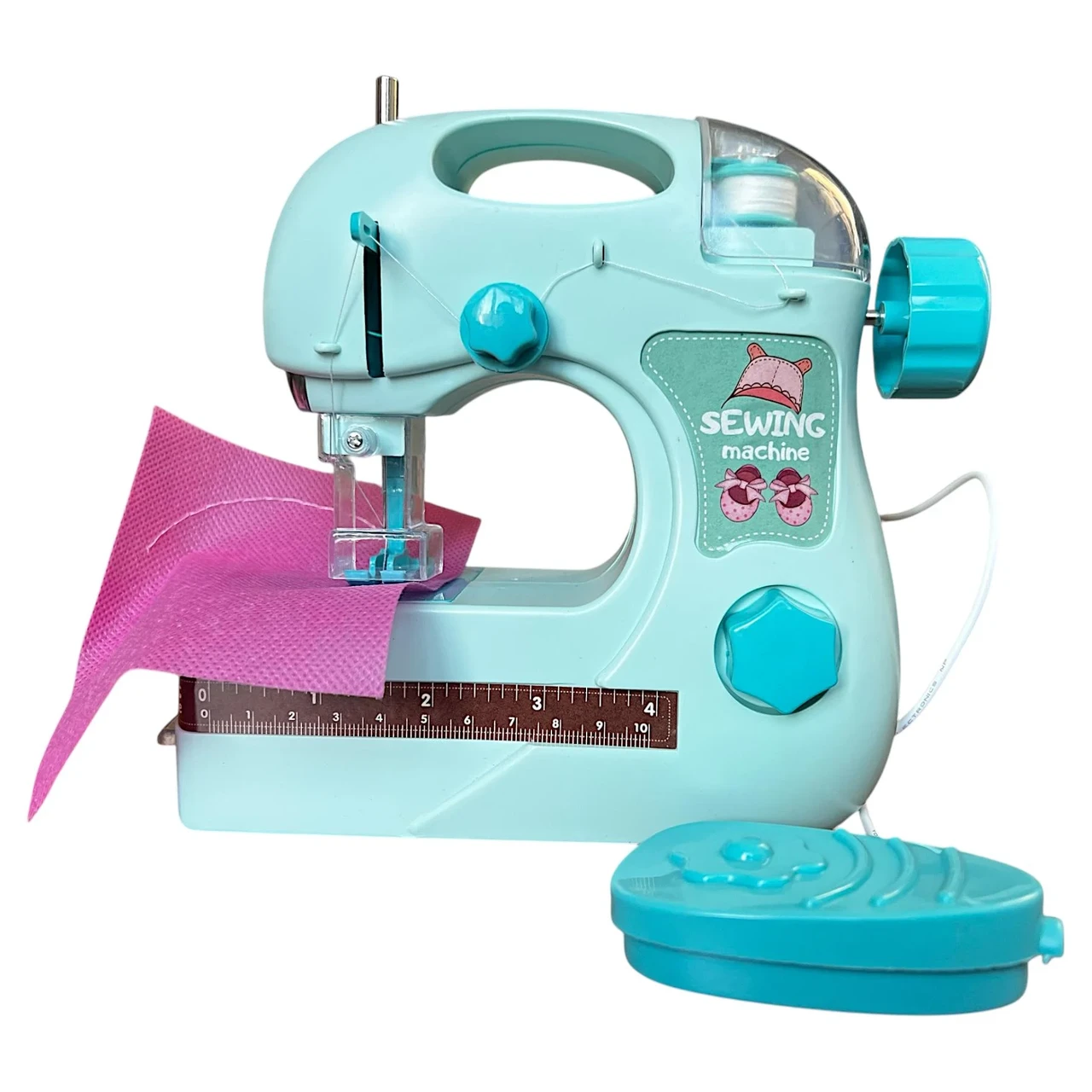 Швейна машинка 7982 B (48/2) на батарейках, шиє, підсвічування, нитки, тканина, сантиметр, інструкція, в коробці, фото 1