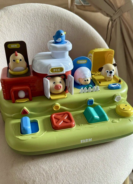 Розвиваюча гра BY 305 (18) звуки тварин, мелодії, звукові ефекти, регулювання гучності, пальчикові гри, в коробці, фото 1