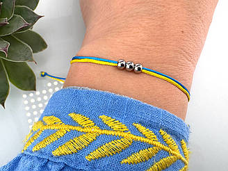 Браслет Мінімаліст жовто-блакитний