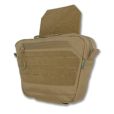 Сумка-напашник M Kiborg з балістичним пакетом 1 клас захисту Militex GU Сordura Coyote, фото 2