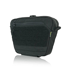 Сумка-напашник M Kiborg з балістичним пакетом 1 клас захисту Militex GU Сordura Black, фото 2