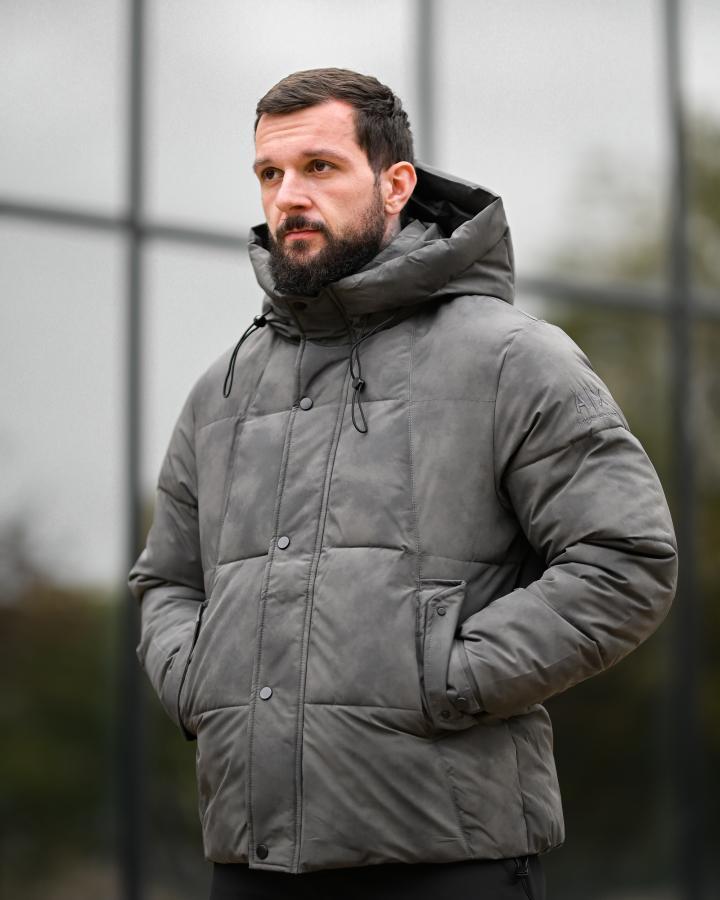 Зимня чоловіча курточка Arma grey ВТ6910